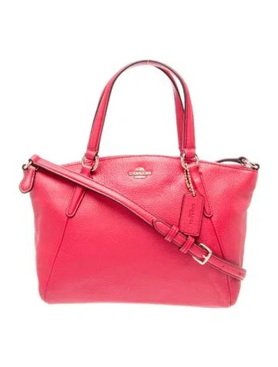Pre-owned Coach Leather Shoulder Bag In Red