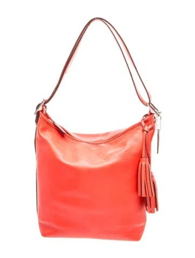 Pre-owned Coach Leather Shoulder Bag In Red