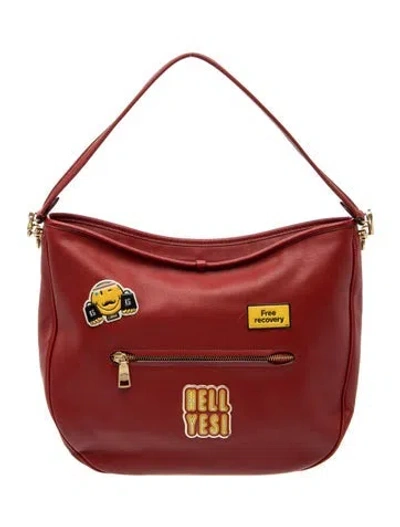 Pre-owned Coach Leather Shoulder Bag In Red