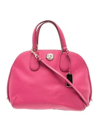 Pre-owned Coach Leather Shoulder Bag In Red