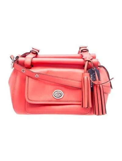 Pre-owned Coach Leather Shoulder Bag In Red