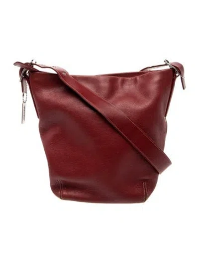 Pre-owned Coach Leather Shoulder Bag In Red