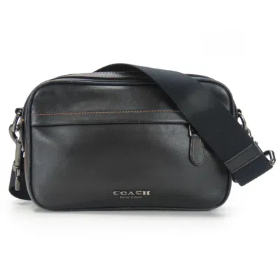 Pre-owned Coach Leather Shoulder Bag Sling Bag () In Black