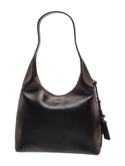 Pre-owned Coach Leather Shoulder Bag Small In Black