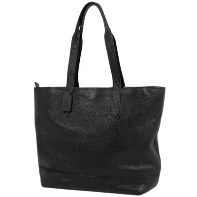 Pre-owned Coach Leather Shoulder Bag Tote Bag () In Black