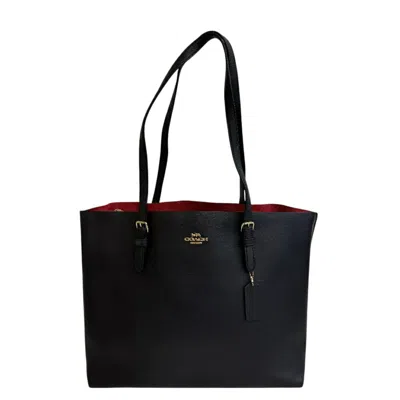 Pre-owned Coach Leather Shoulder Bag Tote Bag () In Black