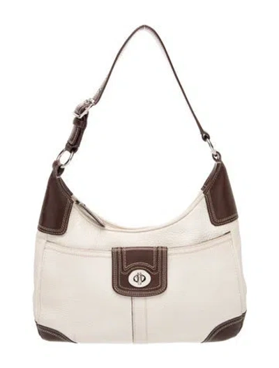 Pre-owned Coach Leather Shoulder Bag In Transparent