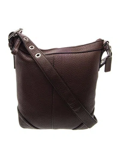Pre-owned Coach Leather Shoulder Bag W/ Tags In Black