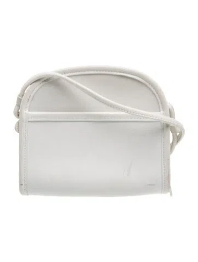 Pre-owned Coach Leather Shoulder Bag In White