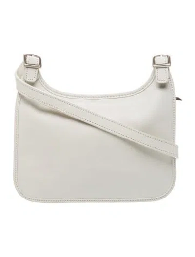 Pre-owned Coach Leather Shoulder Bag In White