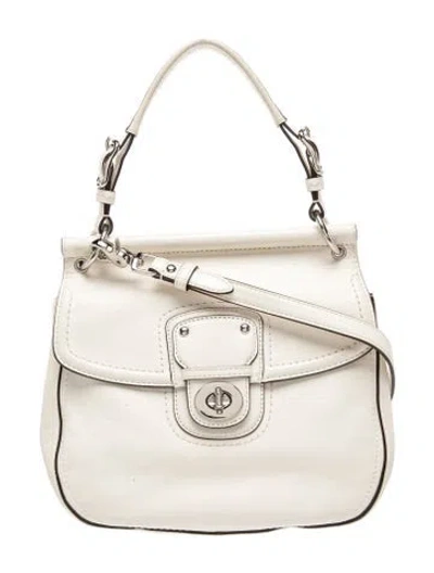 Pre-owned Coach Leather Shoulder Bag In Yellow