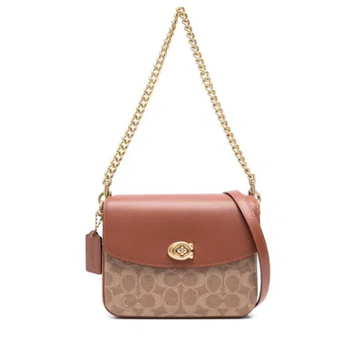 Coach Leather Shoulder Bags In Brown