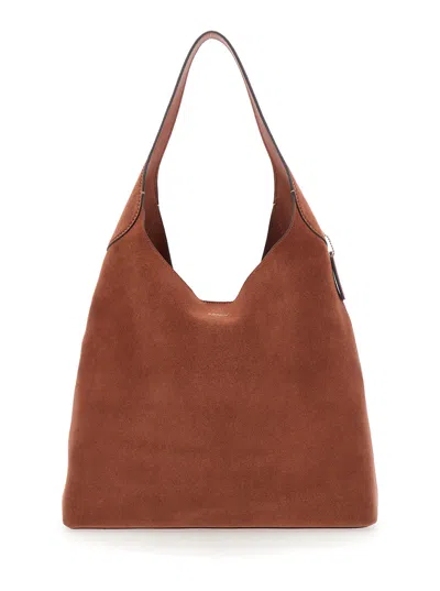 Coach Leather Shoulder Handbag Brooklyn With Zip Closure, Leather Handles (39 X 25 X 15 Cm) In Brown