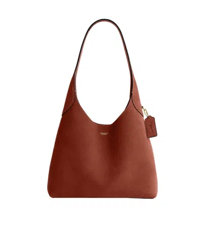 Coach Leather Single-shoulder Bag In Purple