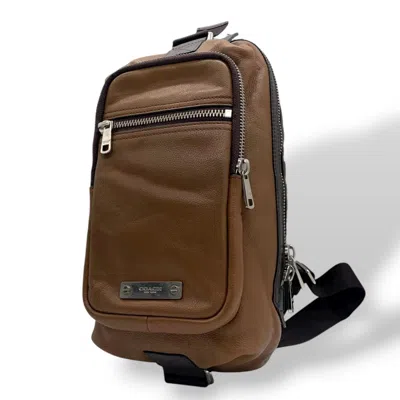 Pre-owned Coach Leather Sling Bag () In Brown