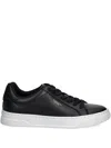 Coach High Line Sneaker In Black Leather