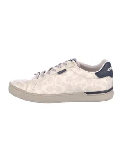 Pre-owned Coach Leather Sneakers In Neutral