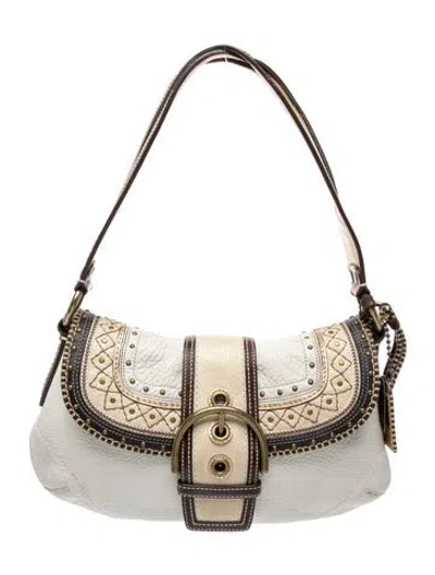 Pre-owned Coach Leather Soho Hobo In Multi