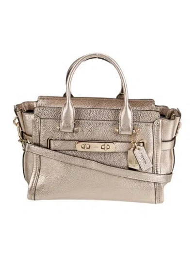 Pre-owned Coach Leather Swagger