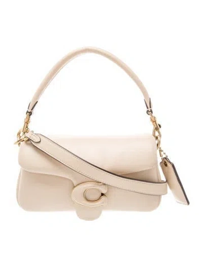 Pre-owned Coach Leather Tabby 18 In Neutral