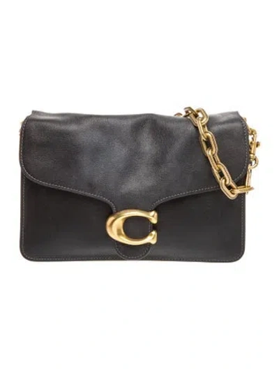 Pre-owned Coach Leather Tabby 26 In Black