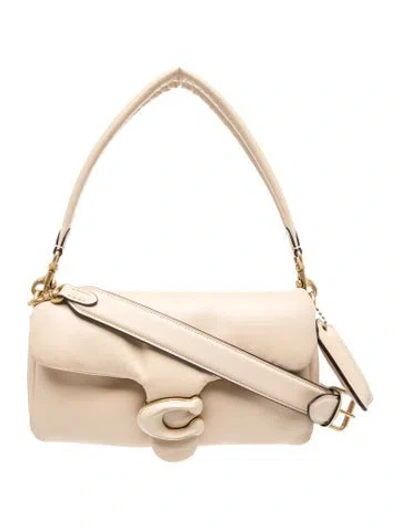 Pre-owned Coach Leather Tabby 26 In Neutral