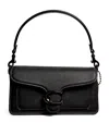 Coach Tabby Pebbled-leather Shoulder Bag In Black