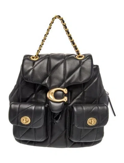 Pre-owned Coach Leather Tabby Small In Black