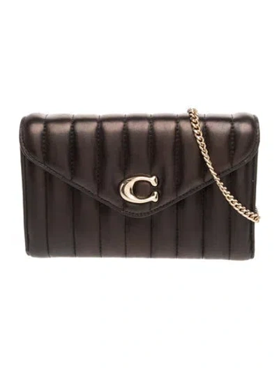 Pre-owned Coach Leather Tammie Mini In Black