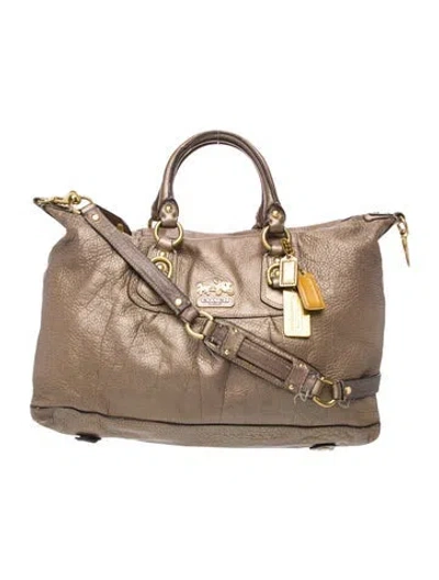 Pre-owned Coach Leather Top Handle Bag