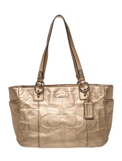 Pre-owned Coach Leather Top Handle Bag