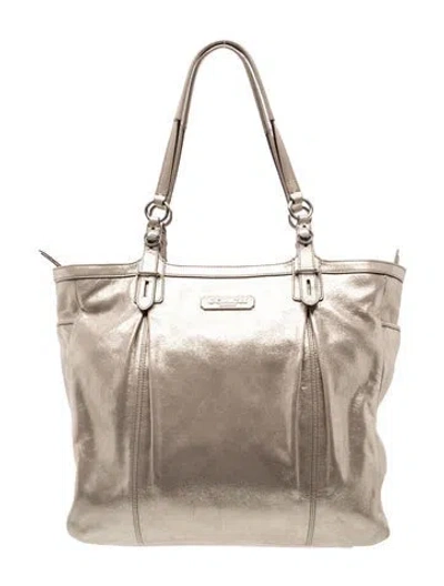 Pre-owned Coach Leather Top Handle Bag