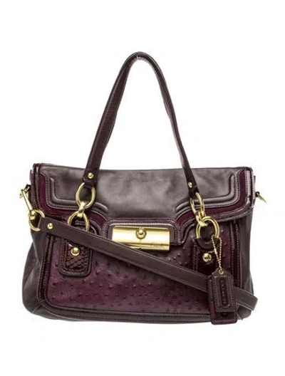 Pre-owned Coach Leather Top Handle Bag