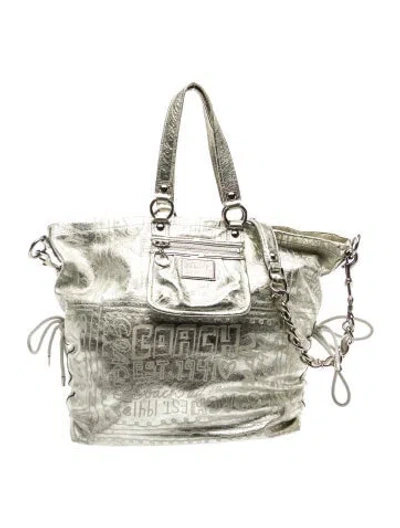 Pre-owned Coach Leather Top Handle Bag