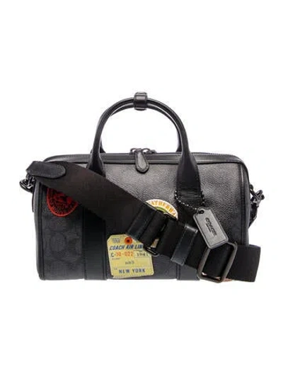 Pre-owned Coach Leather Top Handle Bag 2025 In Black