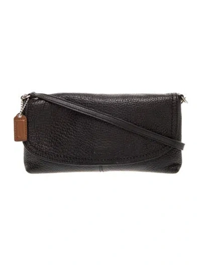Pre-owned Coach Leather Top Handle Bag In Black