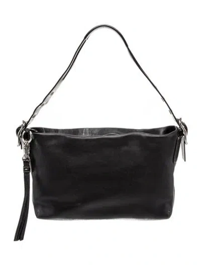 Pre-owned Coach Leather Top Handle Bag In Black