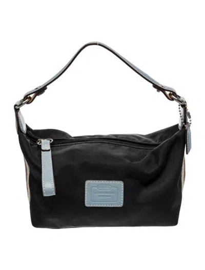 Pre-owned Coach Leather Top Handle Bag In Black