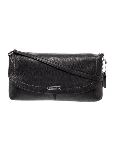 Pre-owned Coach Leather Top Handle Bag In Black