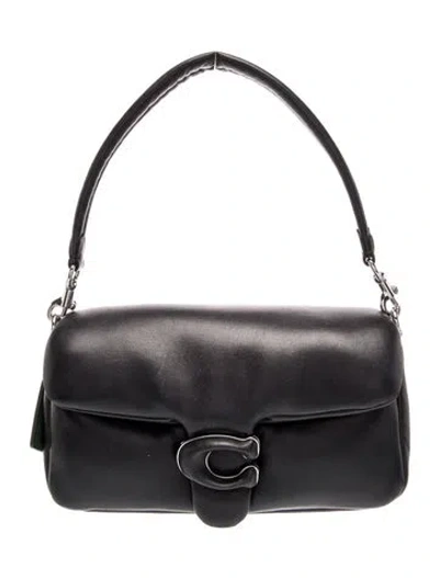 Pre-owned Coach Leather Top Handle Bag In Black
