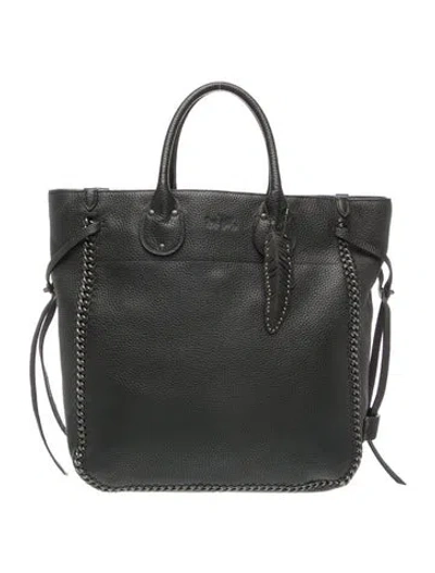 Pre-owned Coach Leather Top Handle Bag In Black
