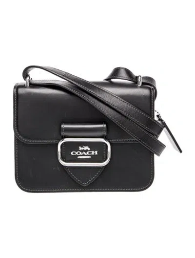 Pre-owned Coach Leather Top Handle Bag In Black