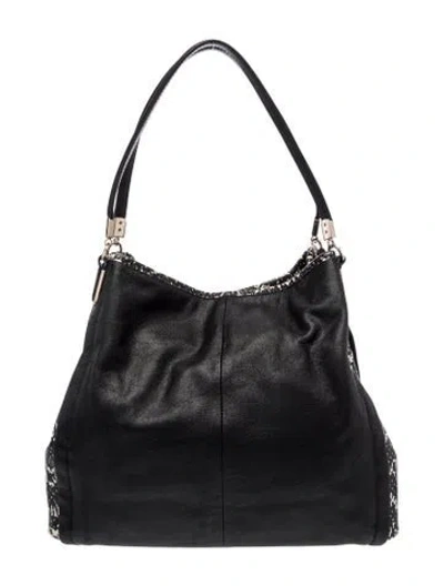 Pre-owned Coach Leather Top Handle Bag In Black
