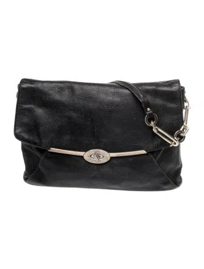 Pre-owned Coach Leather Top Handle Bag In Black