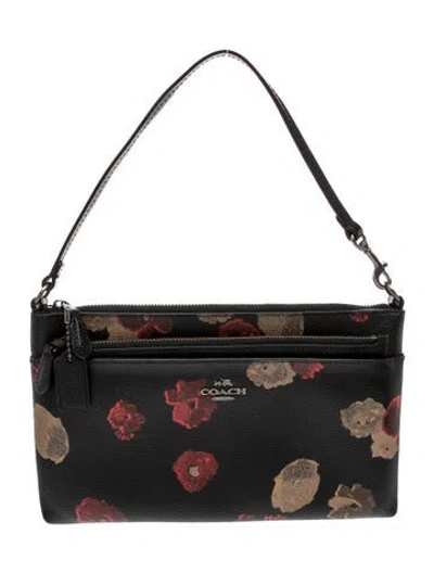 Pre-owned Coach Leather Top Handle Bag In Black