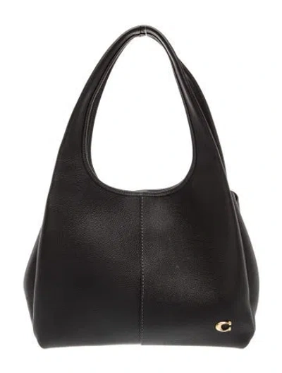 Pre-owned Coach Leather Top Handle Bag In Black