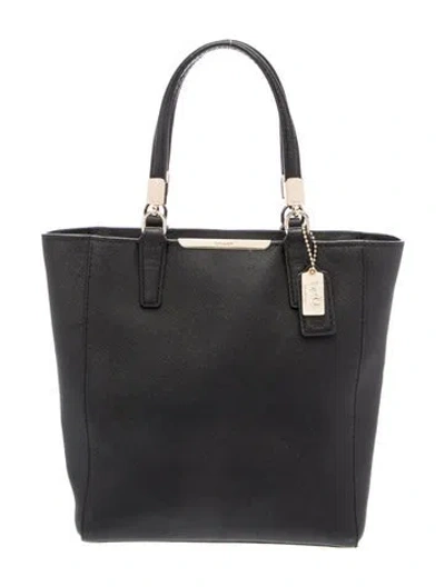 Pre-owned Coach Leather Top Handle Bag In Black