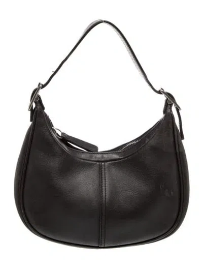 Pre-owned Coach Leather Top Handle Bag In Black