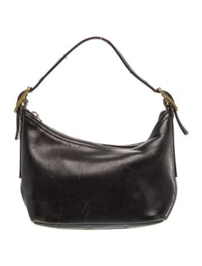 Pre-owned Coach Leather Top Handle Bag In Black
