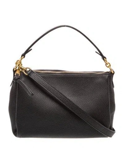 Pre-owned Coach Leather Top Handle Bag In Black